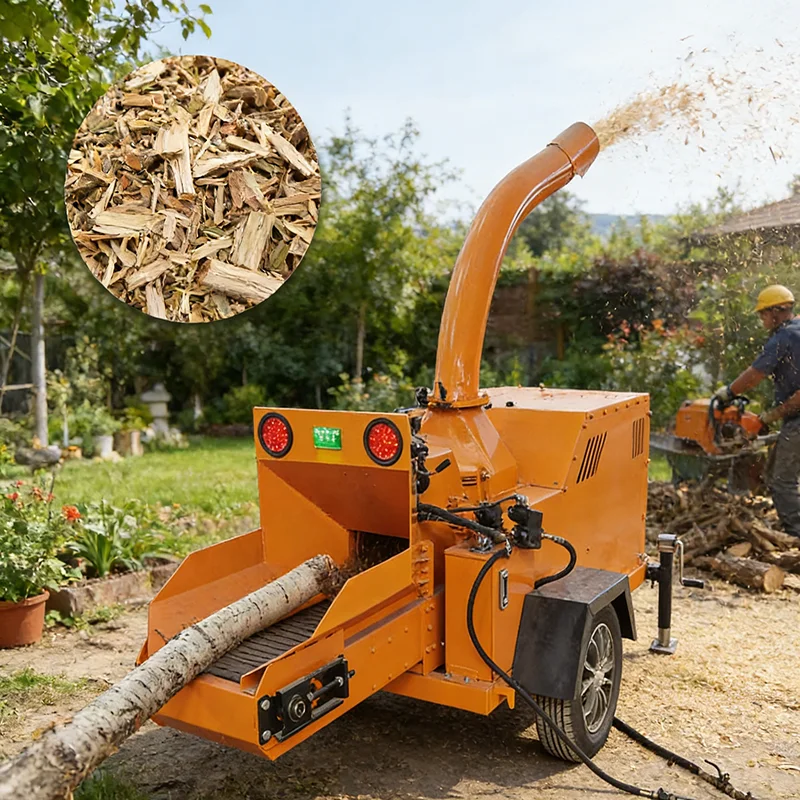 

Customized Hydraulic Feed Wood Chipper Crusher Mobile Wood Chipper Industrial Forestry Shredder Machine High Efficiency Durable