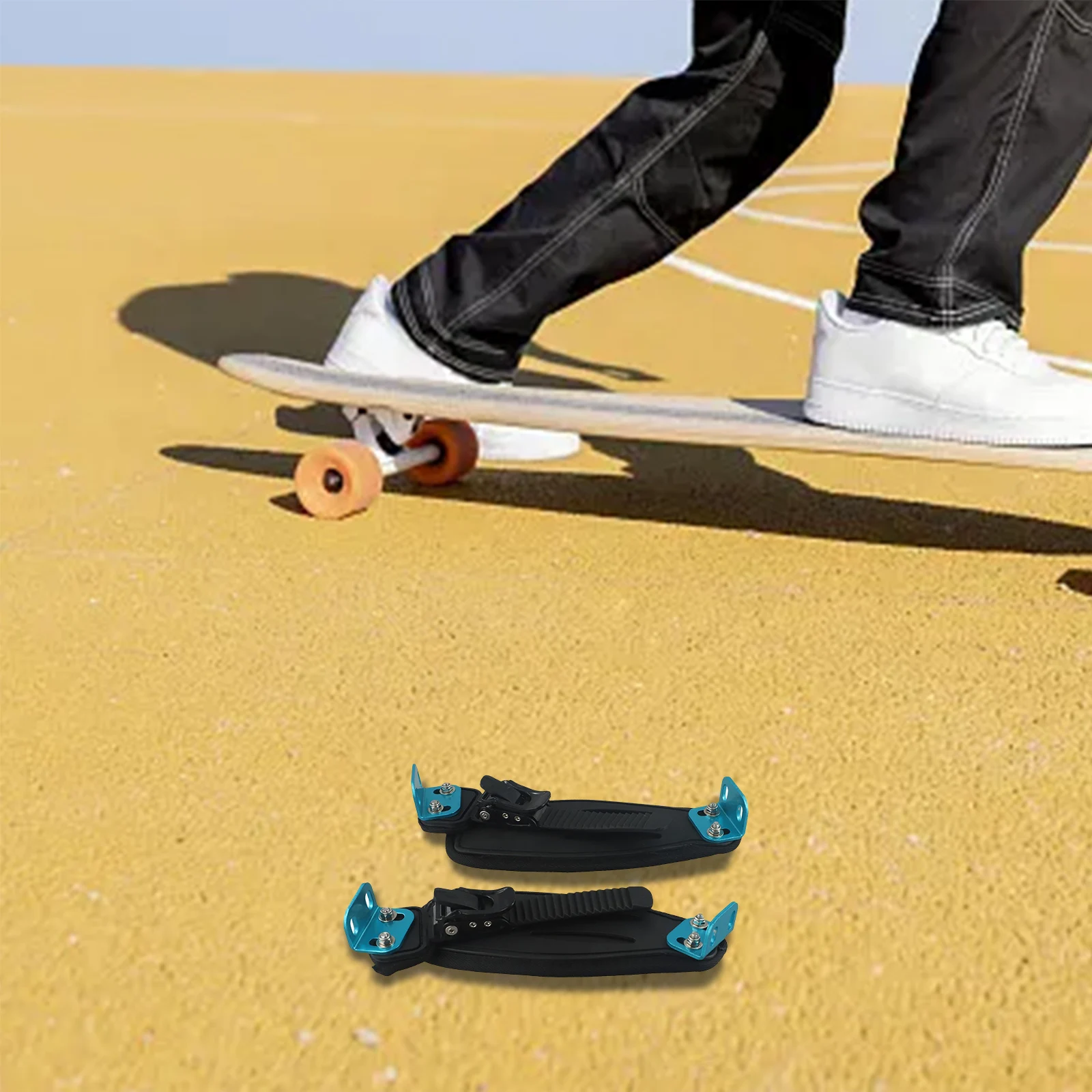 

For Electric Skateboards Skateboard Fixing Band Feet Strap Buckle Outdoor Sports Aluminum Alloy L-shaped Fixing Buckle
