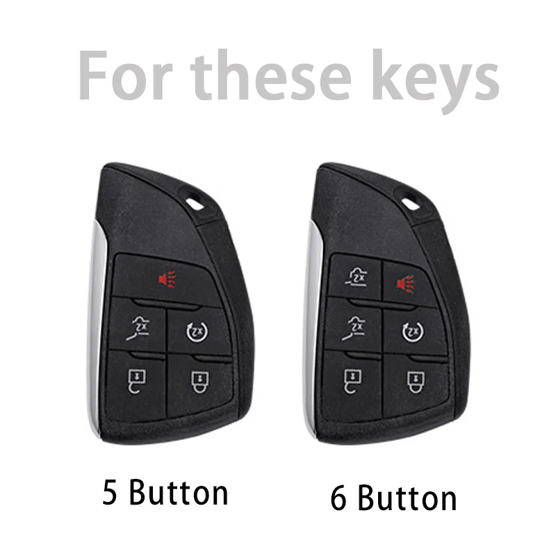 5 6 Buttons TPU Key Case Car Fob for Buick ENVISION S Plus Avenir for Chevrolet Tahoe Suburban for GMC Yukon 2020 2021