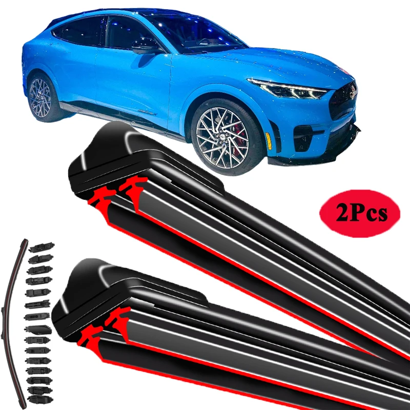 

For Ford Mustang Coupe Convertible Mach-E 2004 2005 2006 2007 2015 2019 2020 2021 2022 Car Brush Double Rubber Windshield Wiper