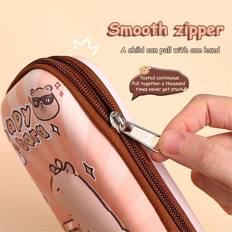 كابيبارا 3D مجسمة لطيف حالة قلم رصاص الكرتون ، متعددة الوظائف الحقيبة القلم ، القرطاسية سعة كبيرة ، اللوازم المدرسية ، الطلاب