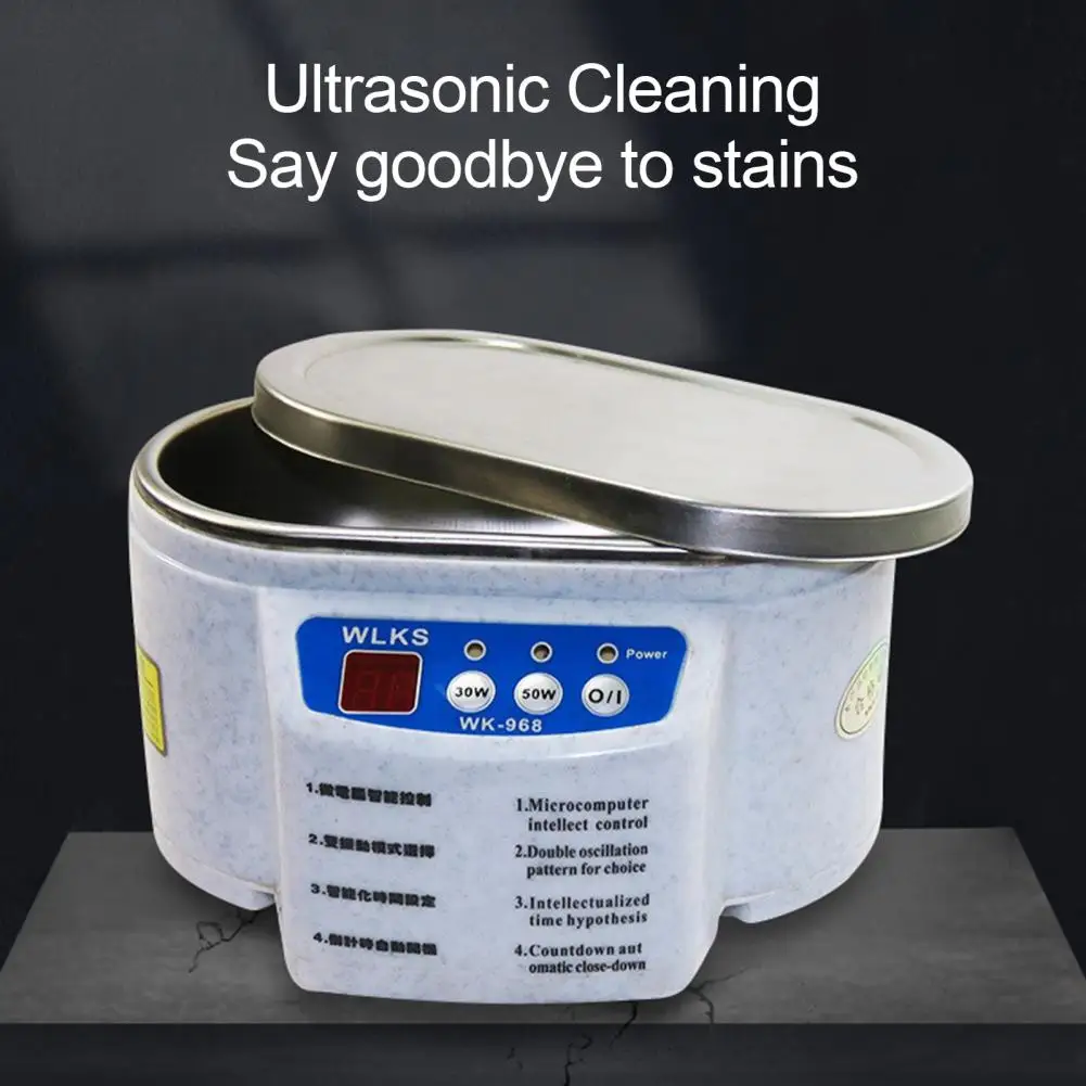 Ultrasonic Cleaner 30/50W Sonicator Bath 40Khz Degas Watches Contact Lens Glasses Denture Teeth Electric Makeup Jewelry Cleaner