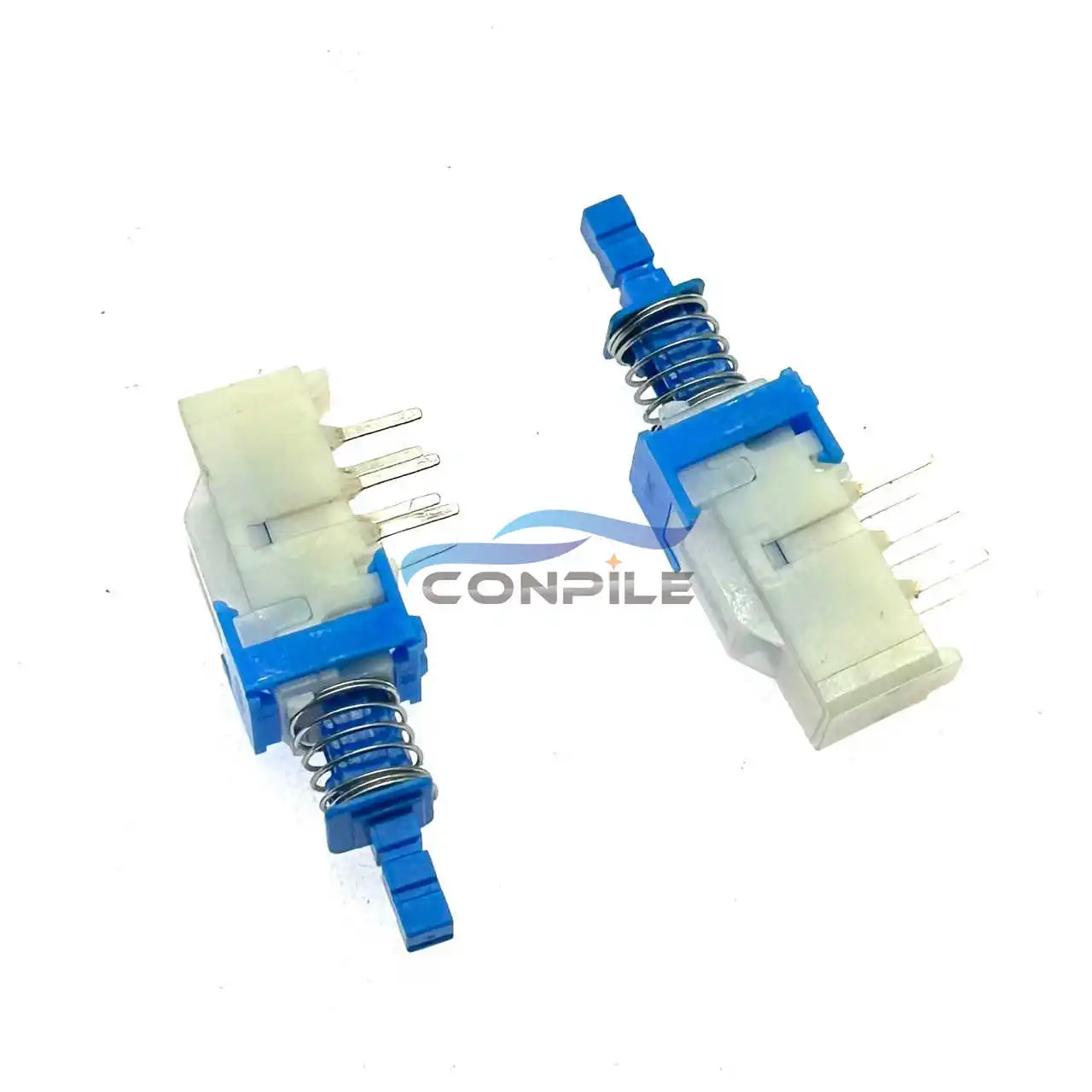 2pcs for ALPS power amplifier key switch button in-line double row 6 feet without lock  42MM