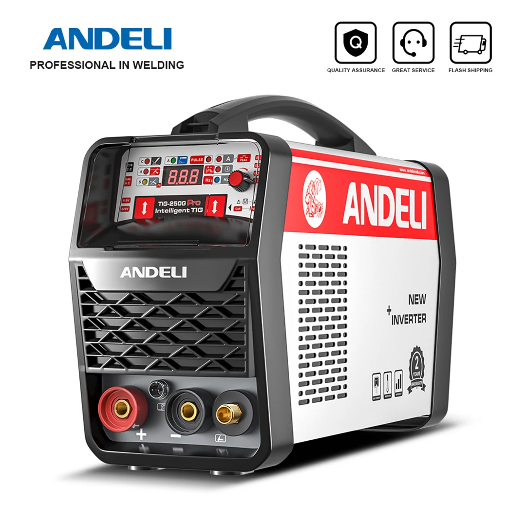 ANDELI 110/220V Saldatrice a freddo CALDO/Freddo/MMA/CLEAN/TIG Pulse 5 in 1 Saldatrici TIG multifunzione inverter IGBT