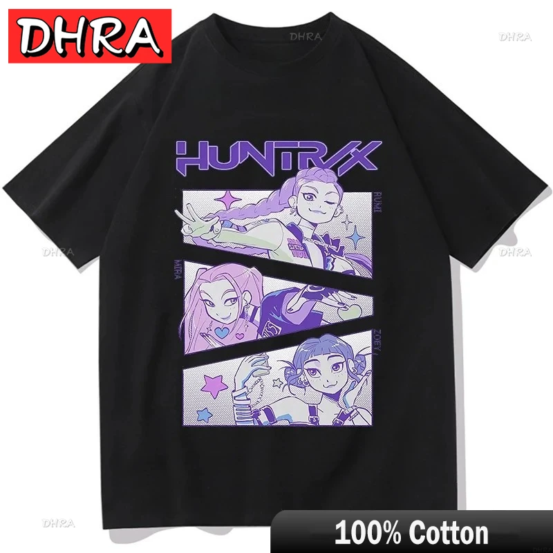 かわいい K-pop デーモンハンターズ ルミ ミラ ズペイ フィルム グラフィック Tシャツ男性女性原宿 Y2k トップスファッションカジュアルスウェットシャツユニセックス Tシャツ