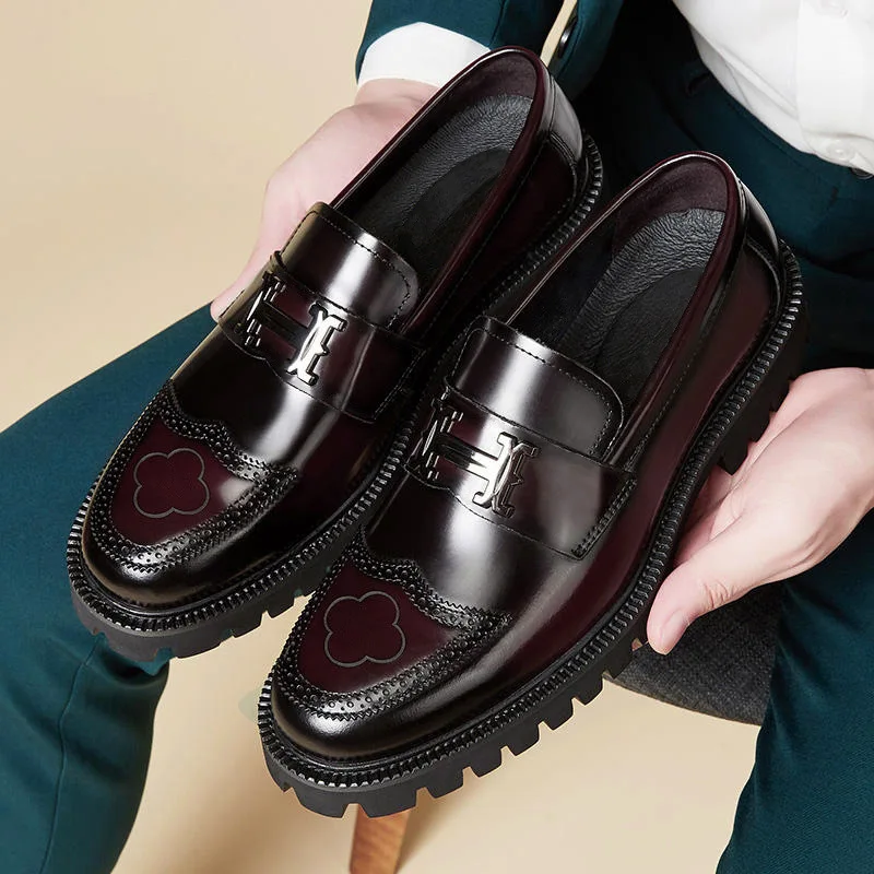 Brand Leather Men Shoes Luxury Brand Casual Shoes Men Dress Shoes Slip on Formal Loafers Men Moccasins Homme Men Boat Shoes