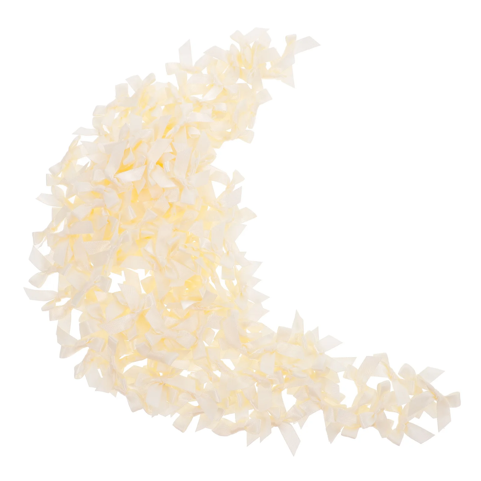 

200Pcs Fabric Bowknot Sewing Supplies Multi-Function Decorative Bowknots for Clothes Hats DIY Crafts Accessories