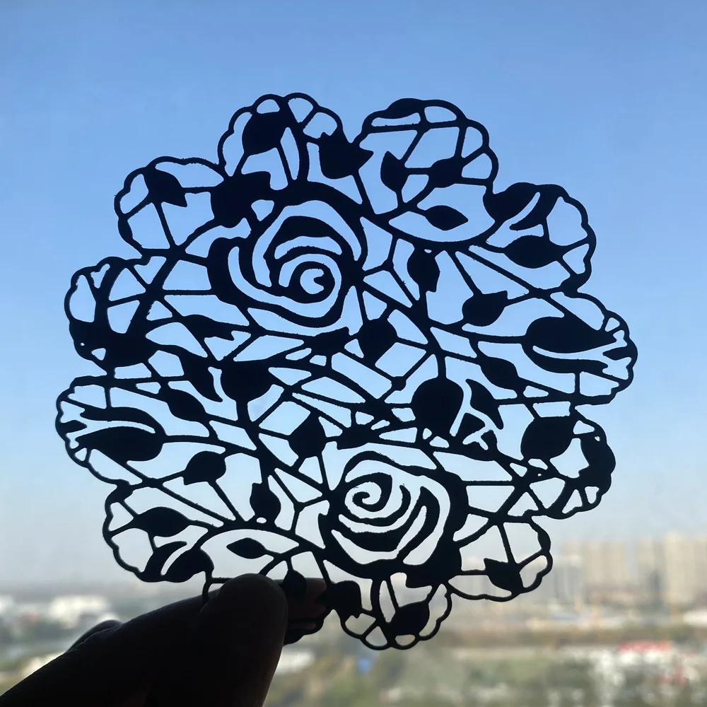 2024 New Metal Cutting Dies Round Rose Fancy Lace DIY Scrapbooking Photo Album Decorative Embossing Paper Card Crafts Cutting