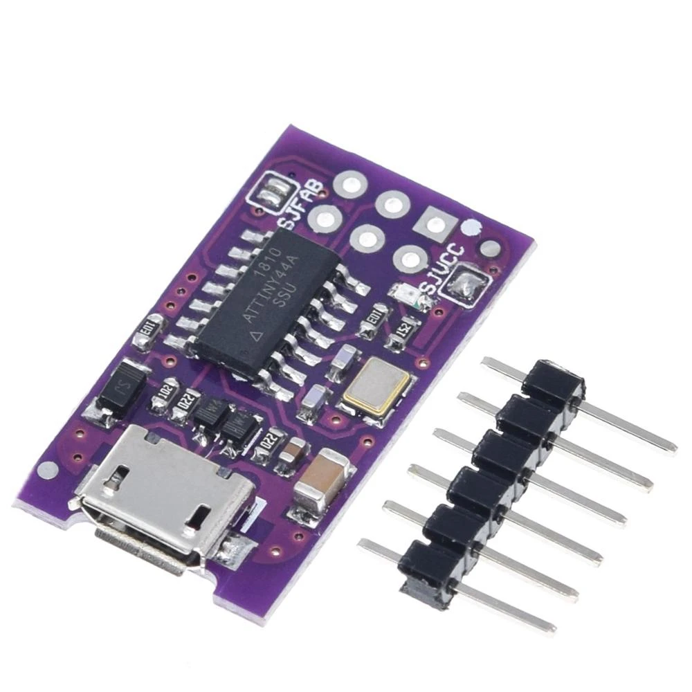 Micro USB Tiny AVR ISP ATtiny44 ATTiny45 ATTiny85 USBTinyISP Programmer Module For  IDE Bootloader ISP Microcontroller 5V