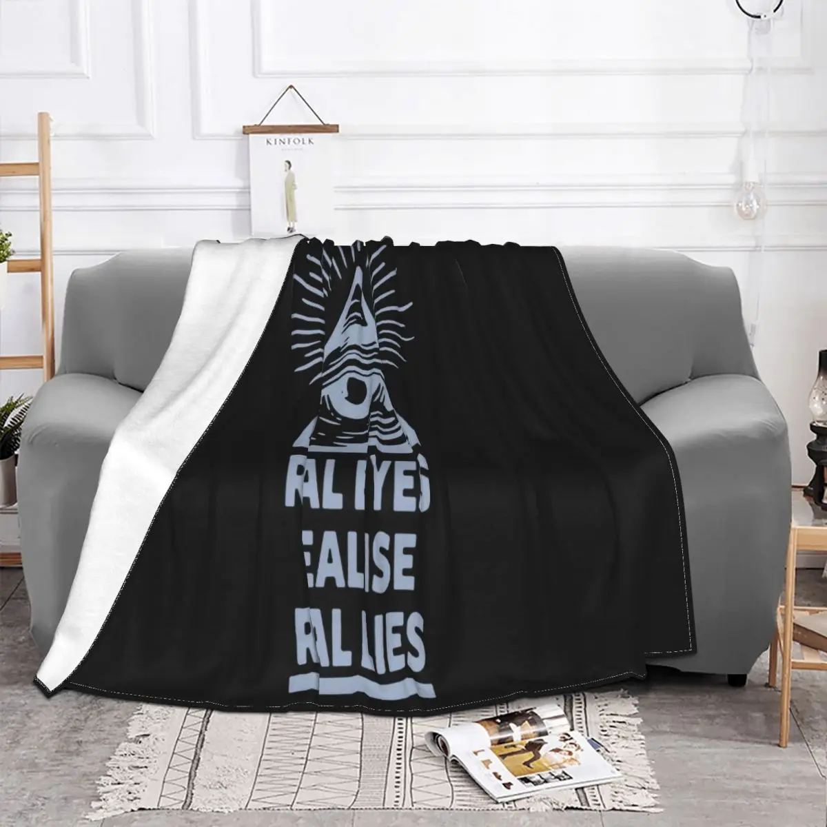 All Seeing Eye Swea Real Eyes Illuminati Great Quality Halloween Family On Sale Anime Graphic Letter Promotion Throw Blanket