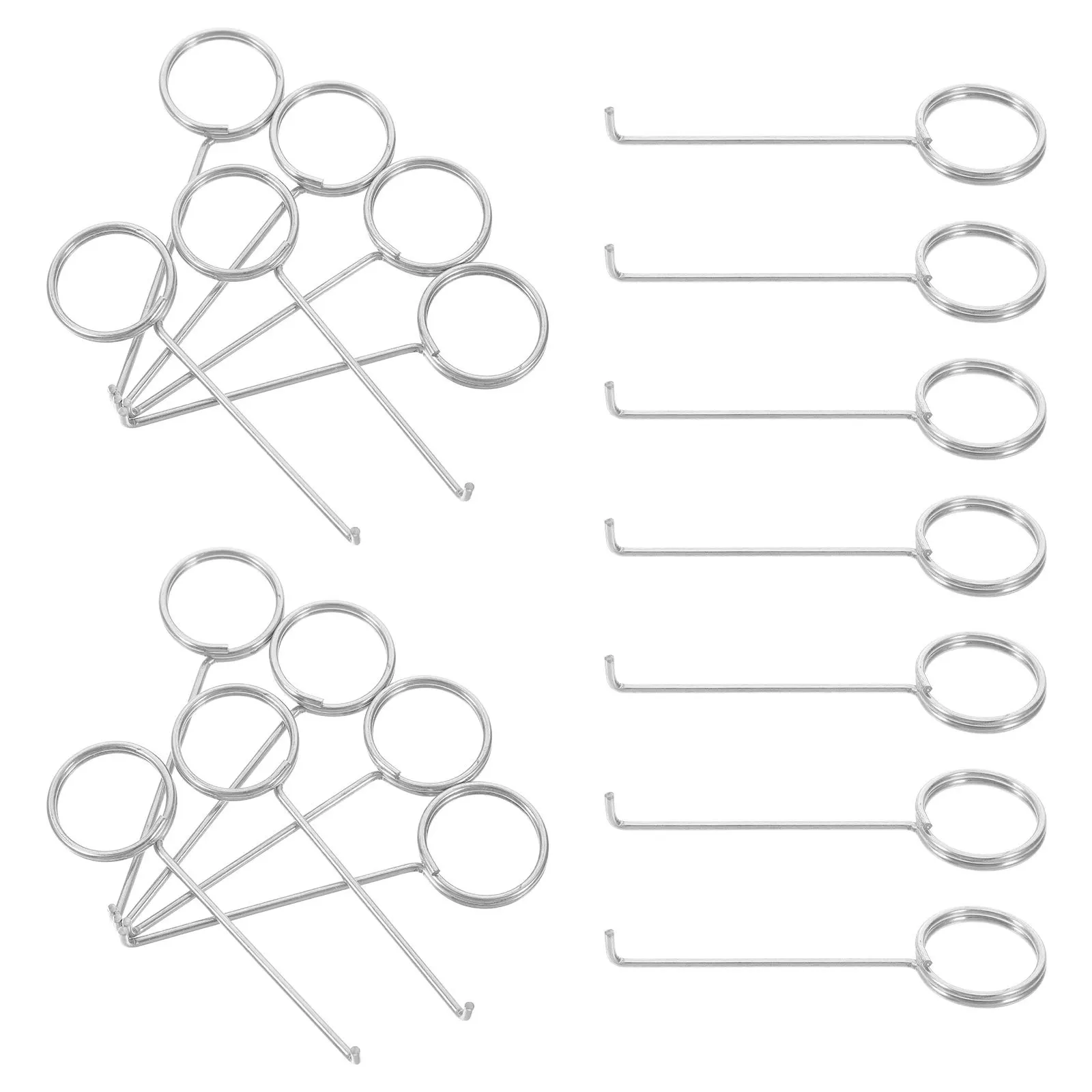 

50pcs Stainless Steel Grate Puller Tool Heavy Duty Shower Drain Hair Remover Efficient Lifting Hook For Bathtub Floor Drain