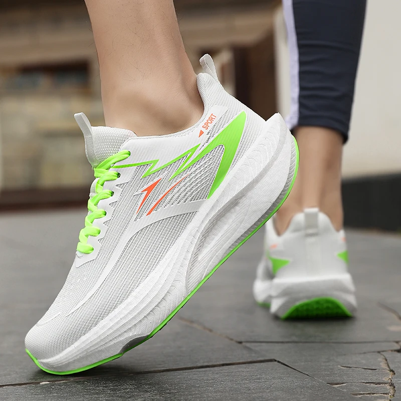 

Кроссовки для марафона мужские и женские, нескользящие, удобные, для бега, с карбоновой пластиной, тренировочные, сетчатые, повседневные, 2026