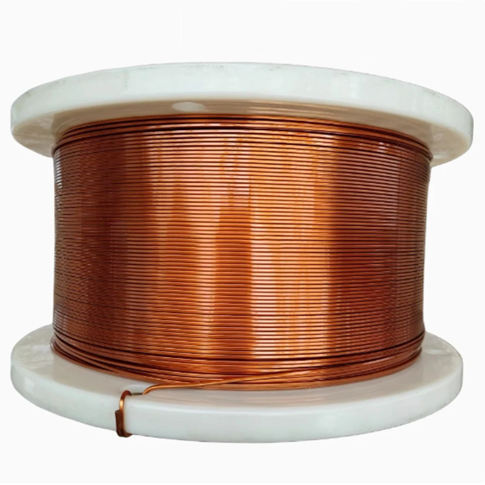 

Enamelled Flat Copper Wire QZYB-220 Grade for Motor and Transformer Applications Crack-Resistant Electromagnetic Wire