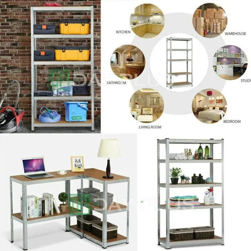 

【Brand new】Heavy Metal Shelving Racking Unit Storage Shelf for Garage Workshop Warehouse Shed DIY Halloween Christmas