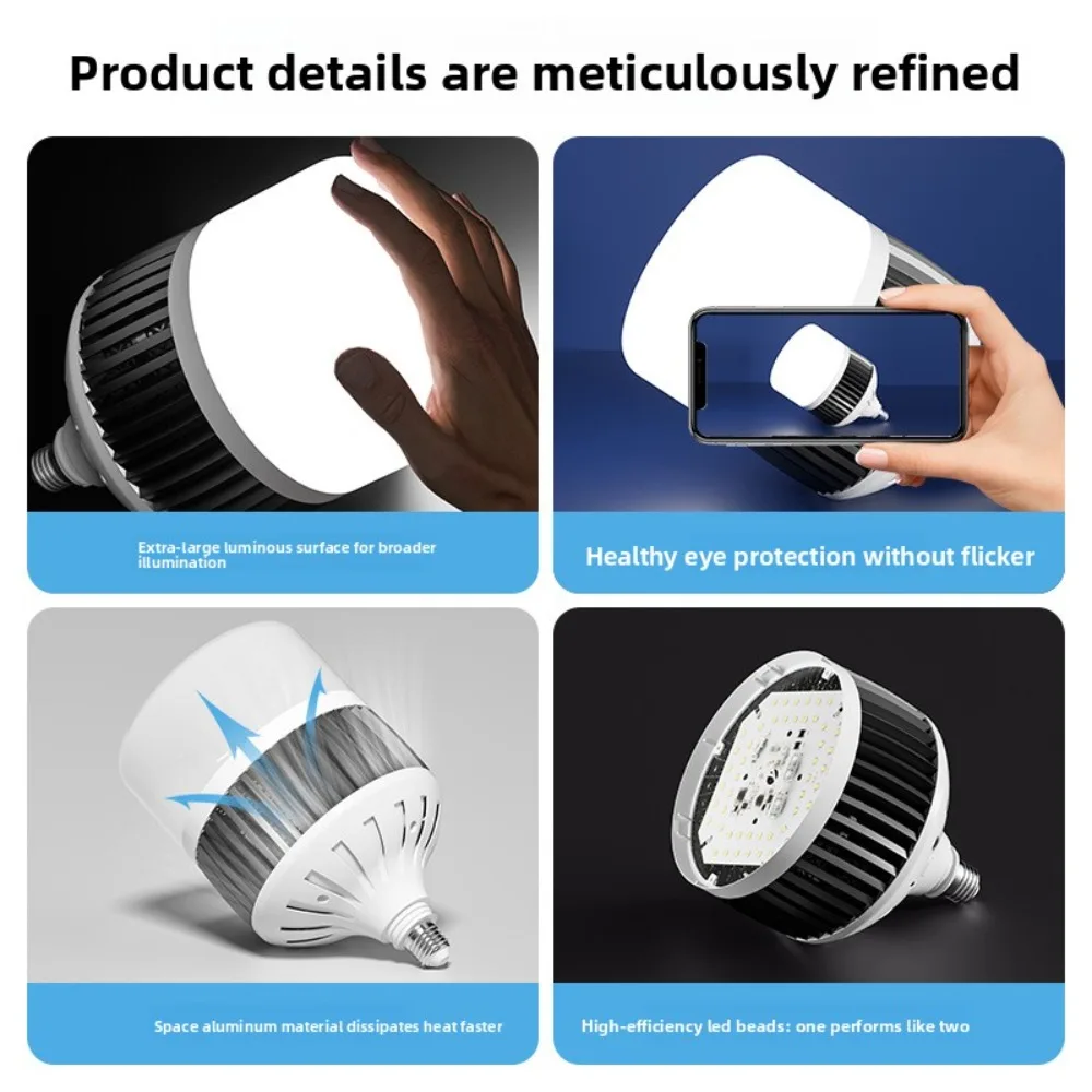 طاقة LED عالية الطاقة - إضاءة فائقة السطوع عالية الكثافة لمصانع البناء والمستودعات والورش العمل، 200 وات