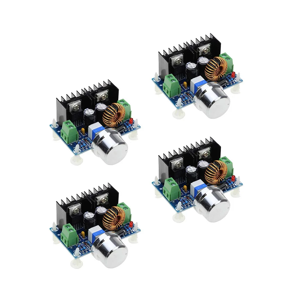 XL4016 Step Down Converter Board 4pcs Set DC-DC Module 1.25-36V Adjustable Output 4-40V Input 8A High Efficiency 94%