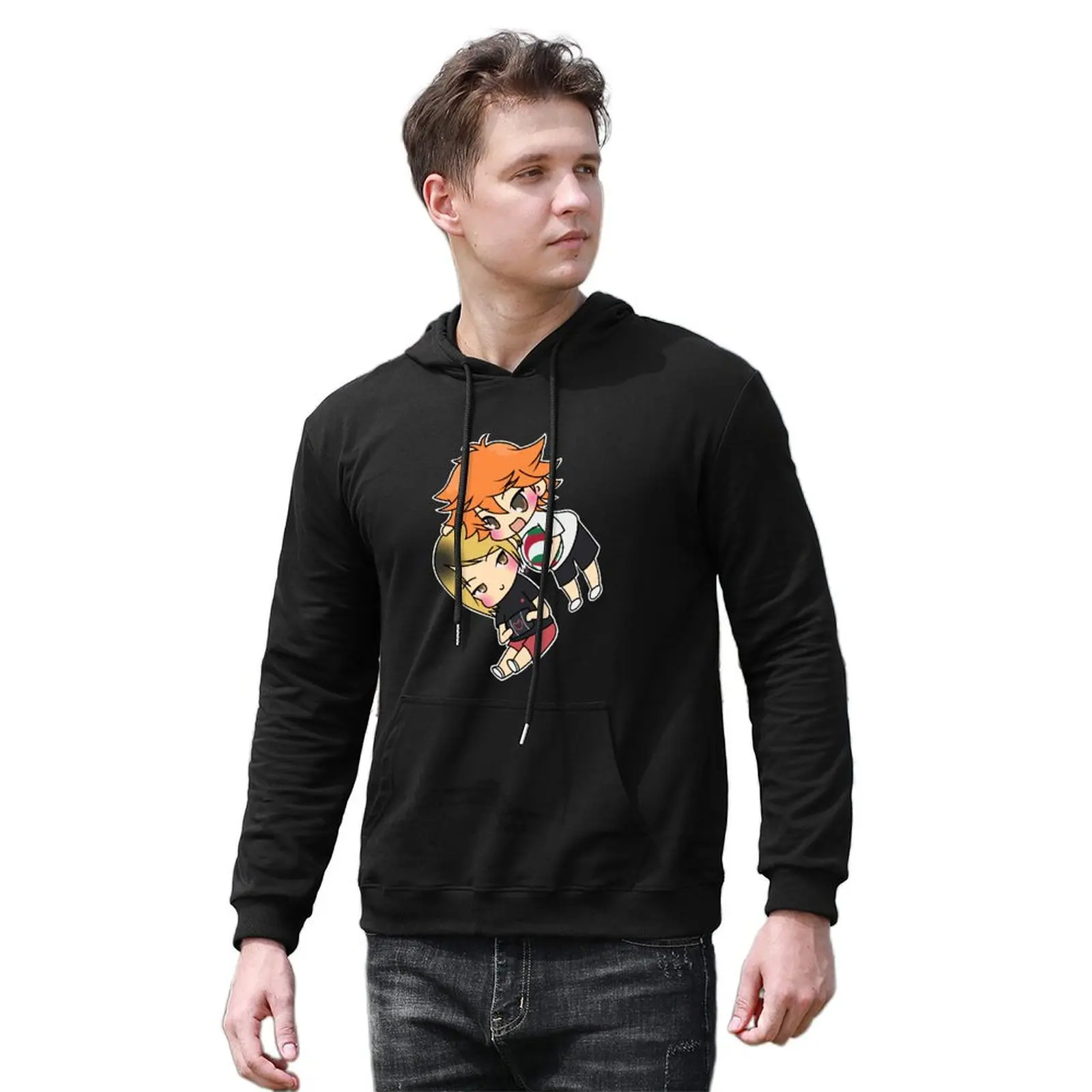 Kenma and Hinata Pullover Hoodie male clothes new in hoodies and blouses