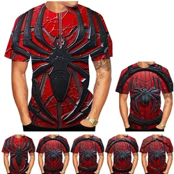 New Fashion Men's and Women's Round Neck 3D HD Printing Spider T-shirt Street Style Unisex Fashion Top Kids T shirt 100-6XL