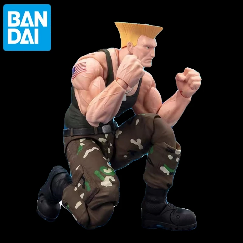 

In Stock Original Bandai Anime Action Figure Street Fighter Shfiguarts Guile Outfit 2 Chun-Li Ryu Finished Model Toys Gifts