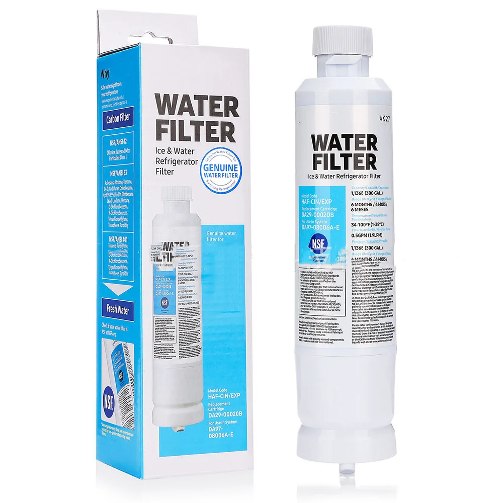 New Samsung Cartridge DA29-00020B DA29-00020A HAF-CIN EXP Advanced Refrigerator Water Filter Cartridge 2 PCS