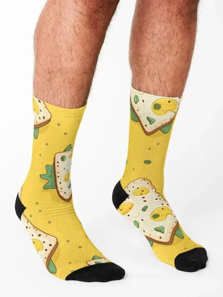 Egg salad - egg icon mosaic #10 Socks Christmas heated crazy custom Men's Socks Luxury Women's