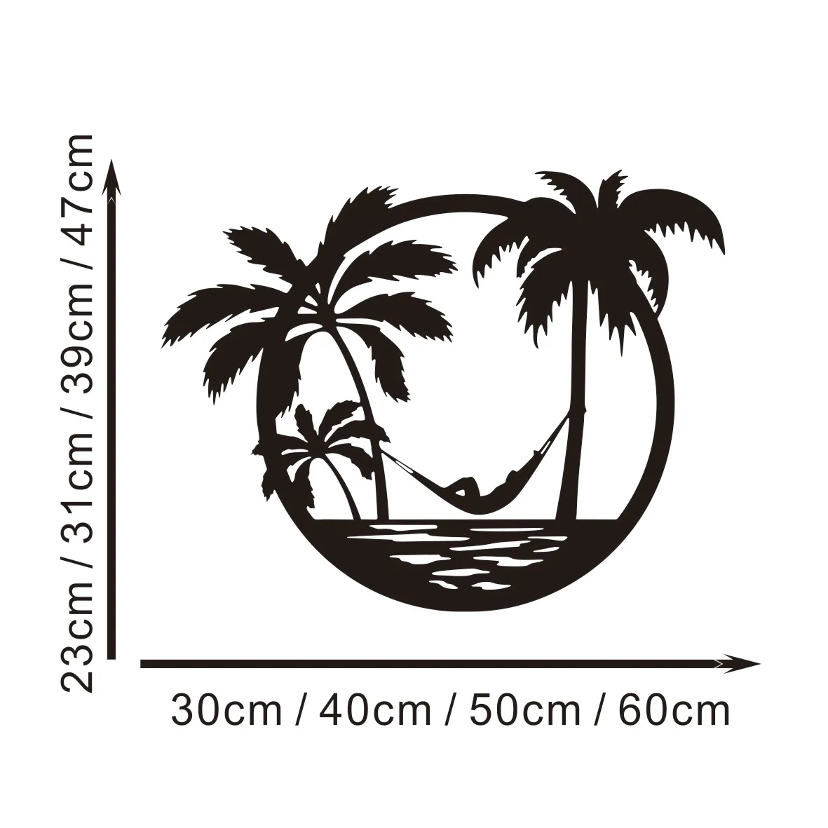 

Palm Tree Summer Vinyl Decals - Camping Camper Caravan Stickers for Motorhome Decor