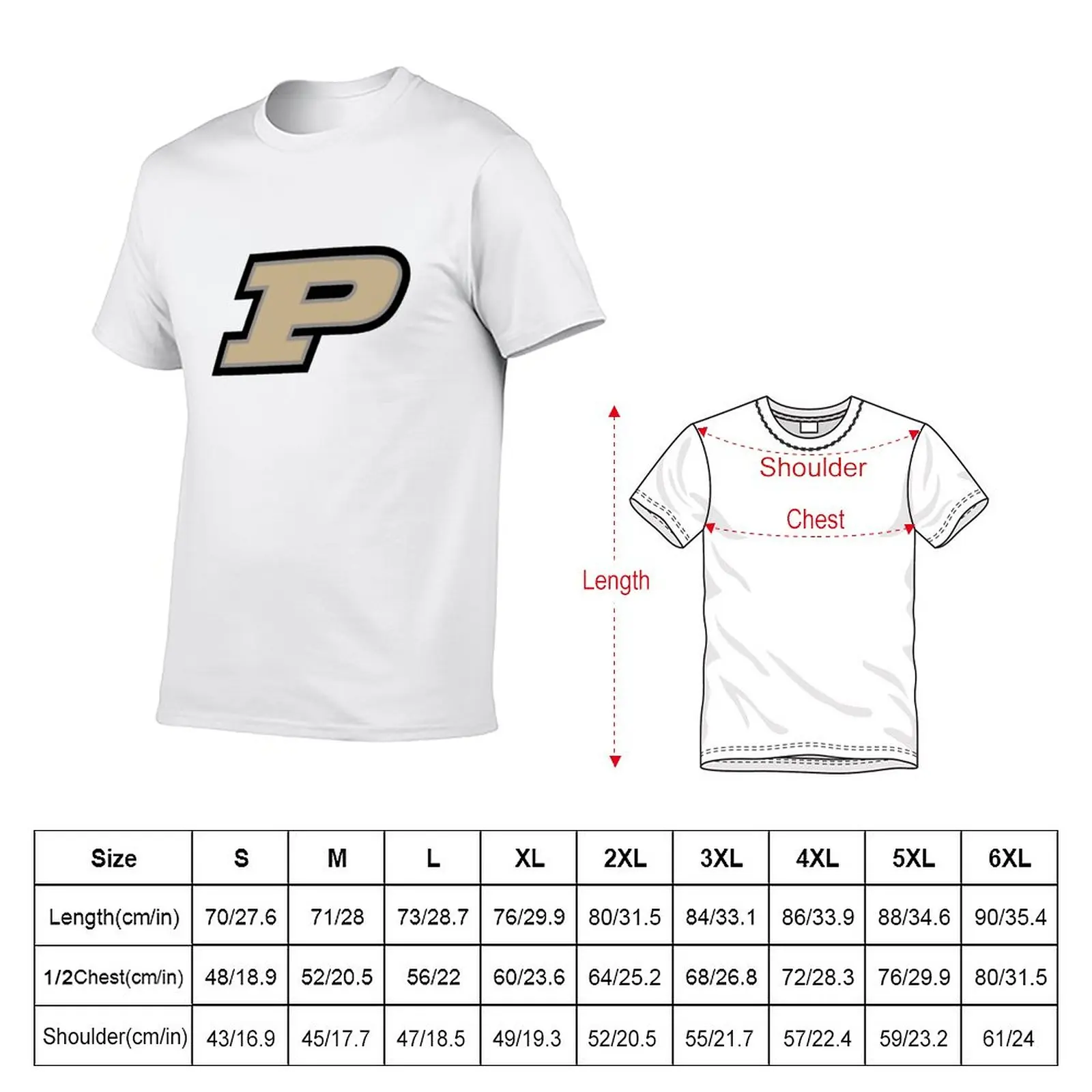 New Purdue Boilermakers T-Shirt plus size tops anime clothes korean fashion Tee shirt mens workout shirts