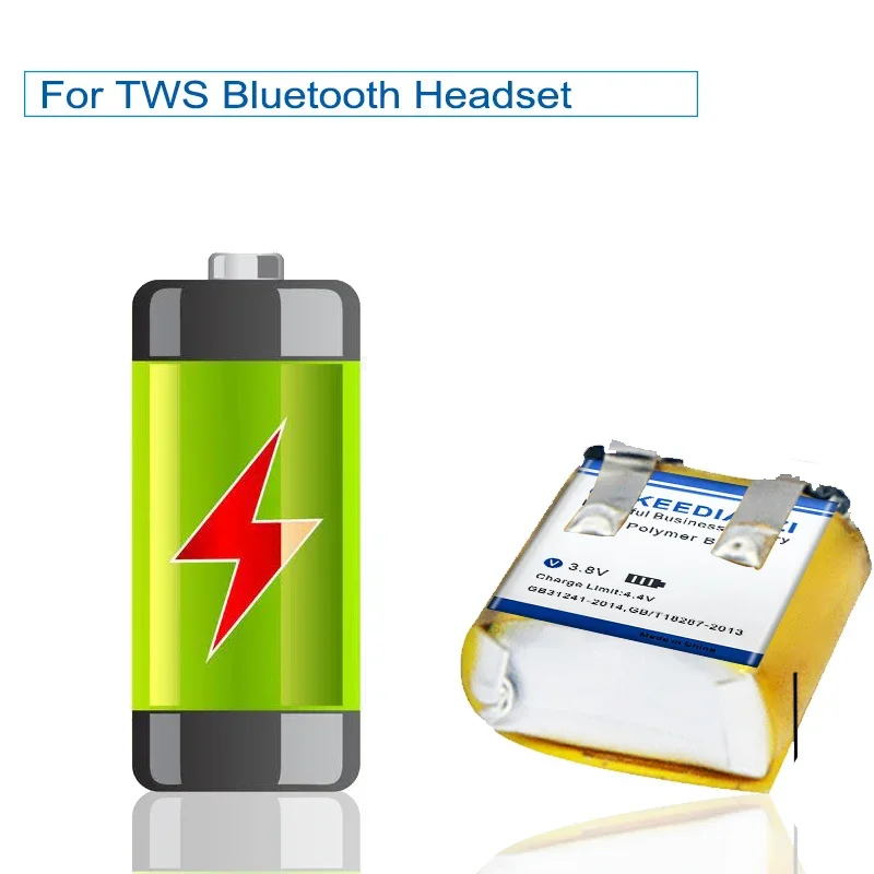 قدرة كاملة 401010 سماعة بطارية ل TWS سماعة رأس بخاصية البلوتوث I7 I9S i10 I12 MP3 MP4 GPS لعبة 90mAh جودة عالية #3