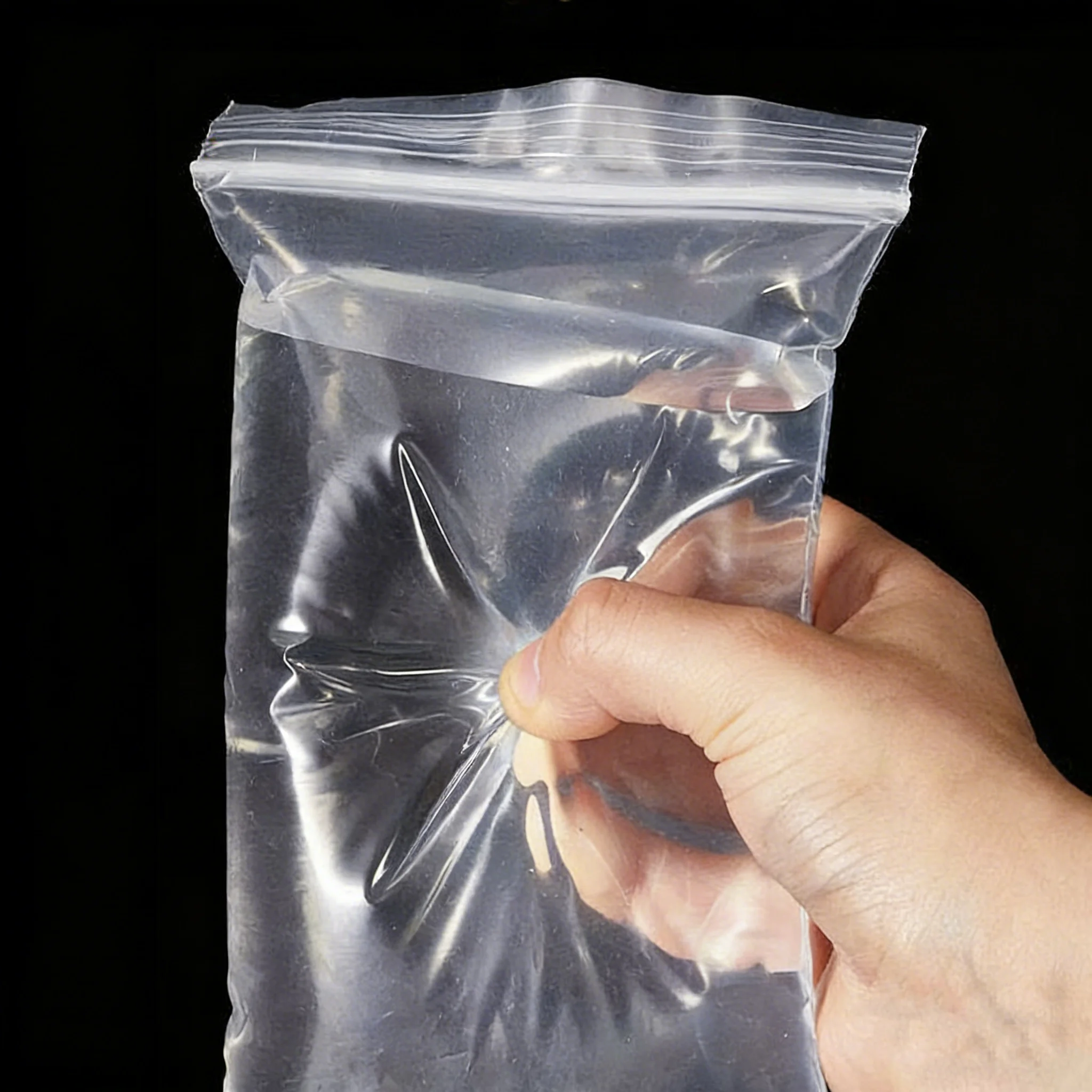 Verdickte Reißverschluss-Versiegelungsbeutel Klare Plastik-Aufbewahrungsbeutel für Kleinschmuck Lebensmittelverpackung Wiederverschließbare Transparente Ziplock-Versiegelungsbeutel