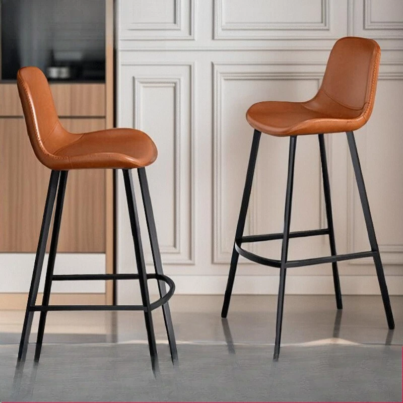 

Retro bar chair high stool light luxury high-end home