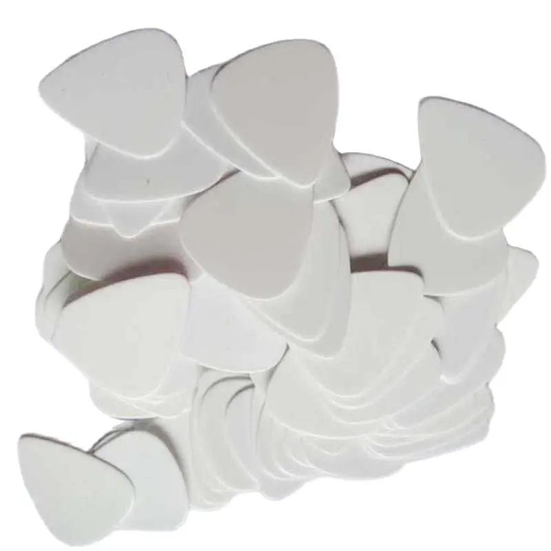 Plain Pure White celluloid guitar picks 0.81mm 200pcs per lot