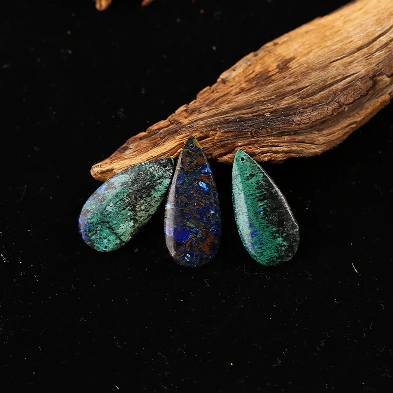 B&F Chrysocolla Earring Beads for Jewelry Making, Handmade Natural stones beads, Stones for jewelry Making Supplies