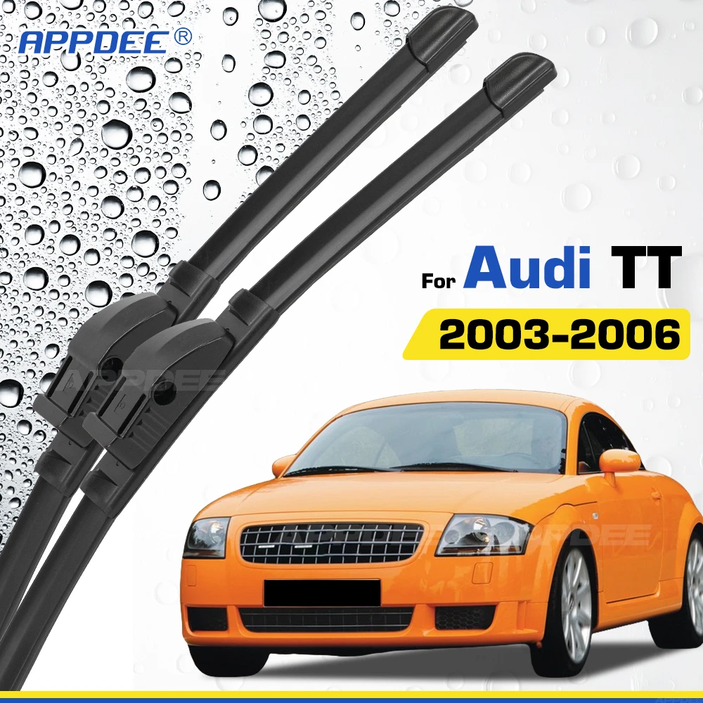 

APPDEE Wiper For Audi TT MK1 2003-2006 Silicone & Rubber Front Wiper Blades Windshield Windscreen Window Brushes