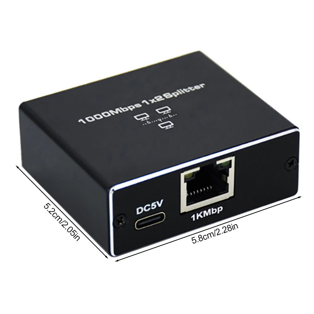 Разветвитель Gigabit Ethernet от 1 до 2/1 до 3/ 1 до 4 Сетевой разветвитель RJ45 1000 Мбит/с Интернет-разветвитель для кабельного маршрутизатора Cat5/5e/6/7/8