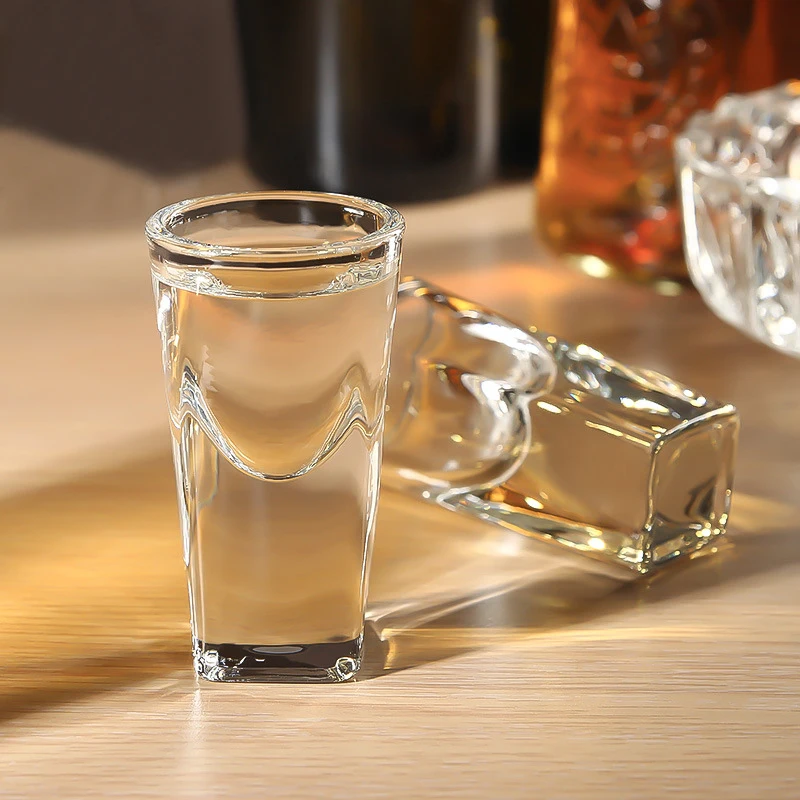 Copa de cristal de 10ml/20ml/25ml, copa de espíritus de alta gama, copa de vino de fondo grueso de lujo, copa de whisky para fiesta, vajilla exquisita