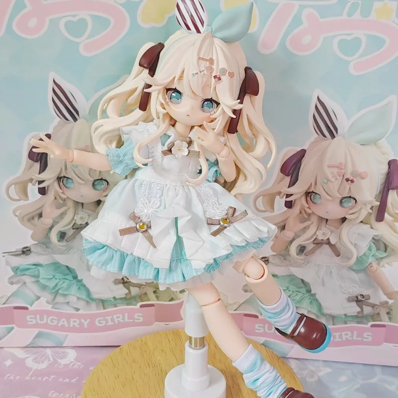 

OneMore Sugar Girls MJD 1/8 Scale Action Figure - Blind Box Mystery Desktop Anime Doll for Girls Collectible Movable Joint Toy