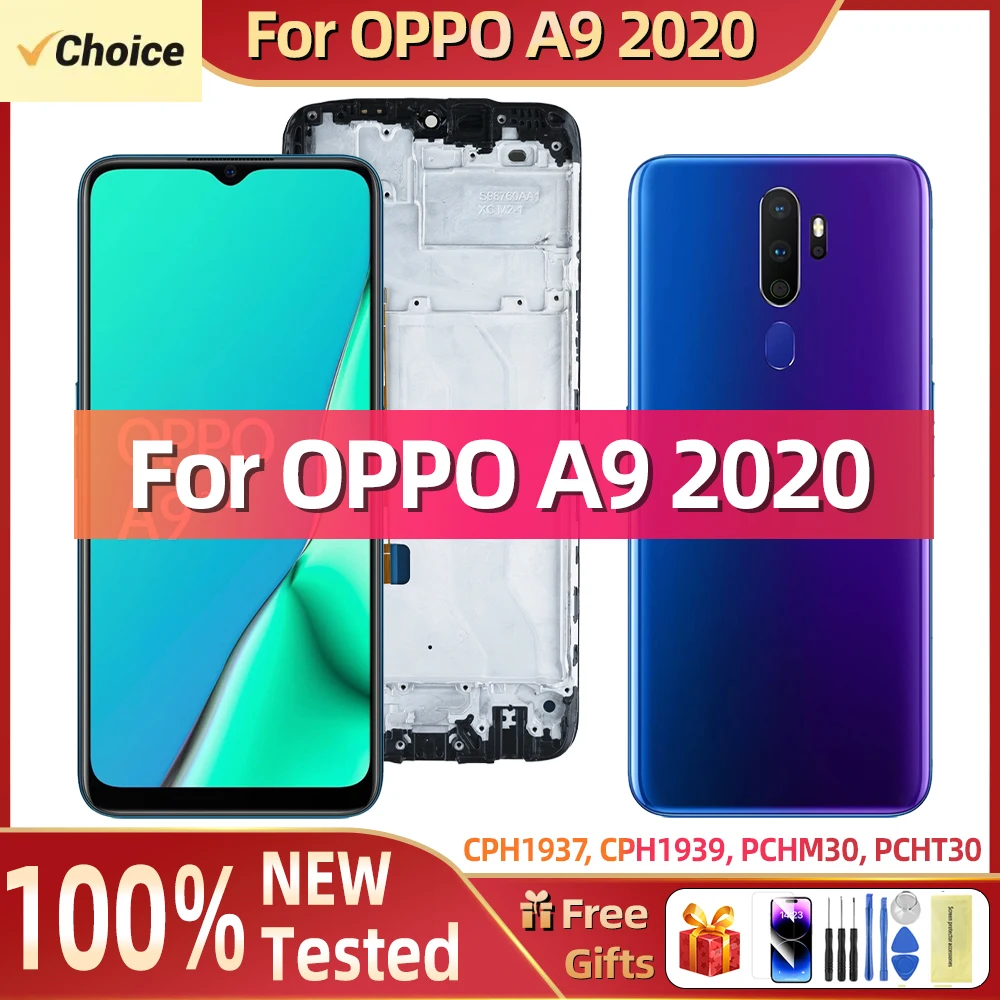 100% Tested For OPPO A9 2020 LCD Display Touch Screen Digitizer Replacement