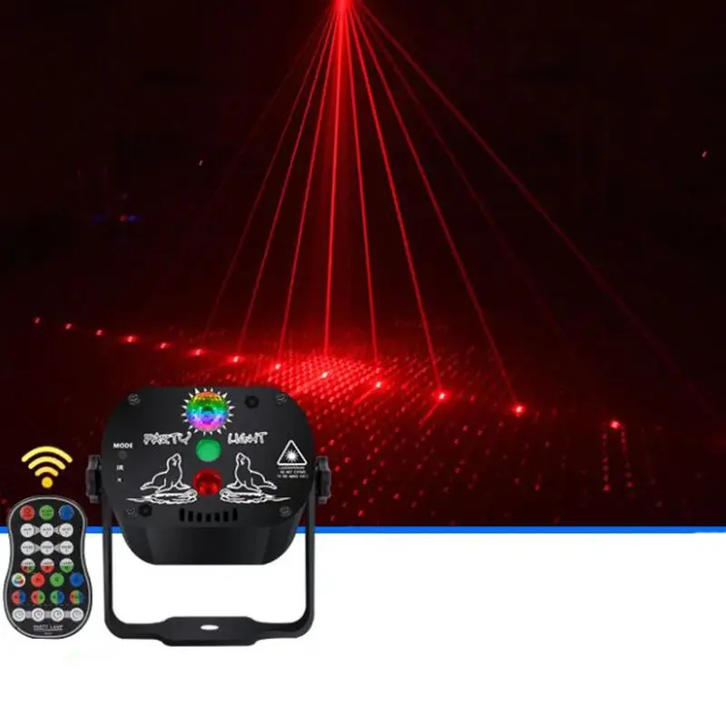 パーティーライト、rgb djディスコステージレーザーライトサウンド有効化LEDプロジェクタークリスマスハロウィーン装飾ギフト誕生日