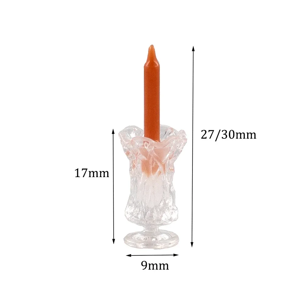 1Pcs 1/12 Dollhouse Miniature Accessories Mini Resin Candle Model for Doll House Home Decoration ob11