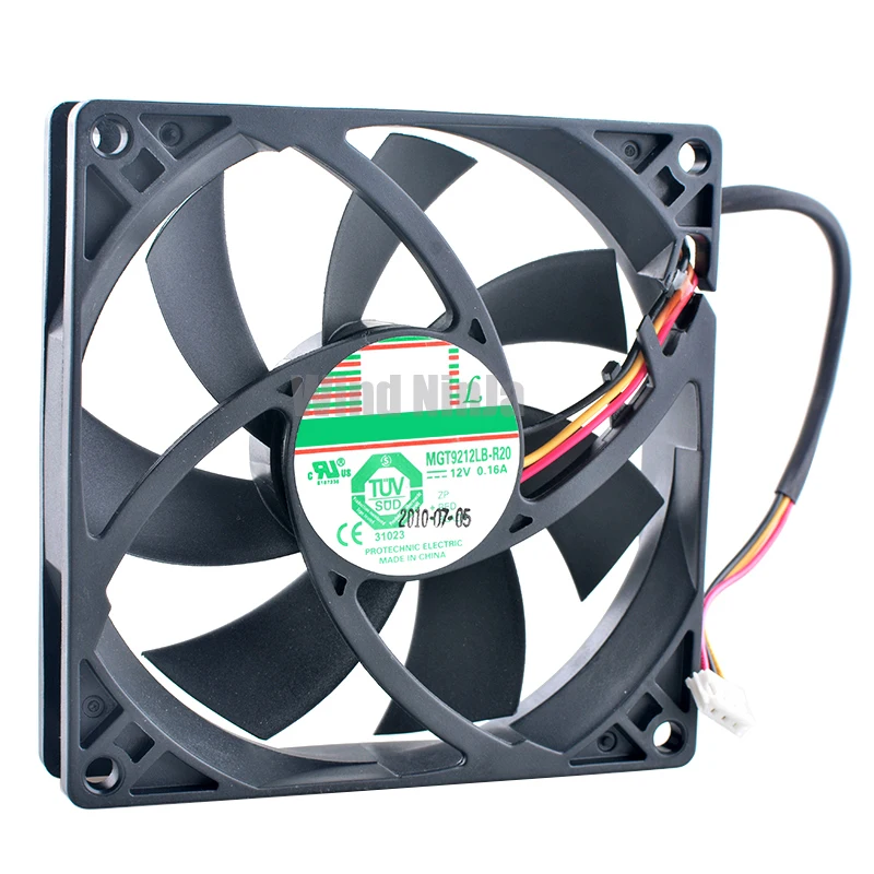 

MGT9212LB-R20 9.2cm 92mm fan 92x92x20mm DC12V 0.16A 3pin 2000rpm Dual ball bearing cooling fan for chassis CPU power supply