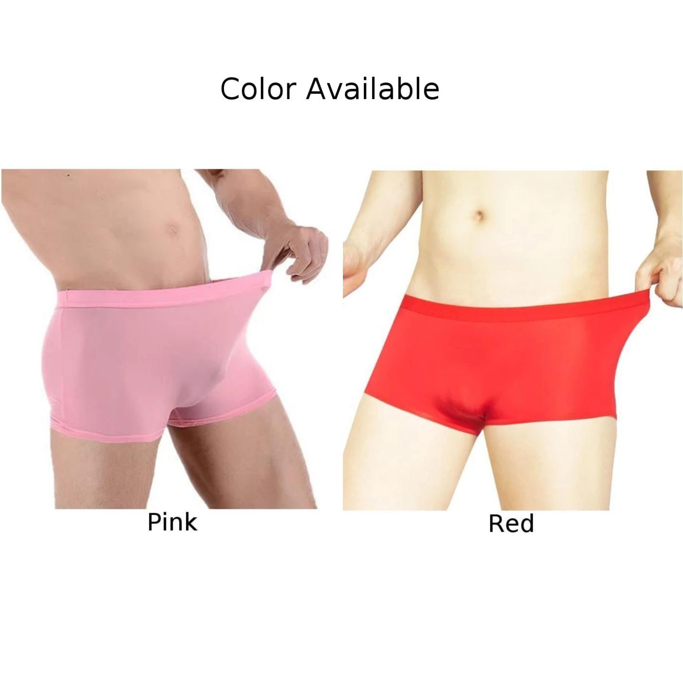 Men\'s Seamless Briefs Low Rise Bikini Underwear Elastic Panties Bulge Pouch Underpants Lingerie Breathable Transparent