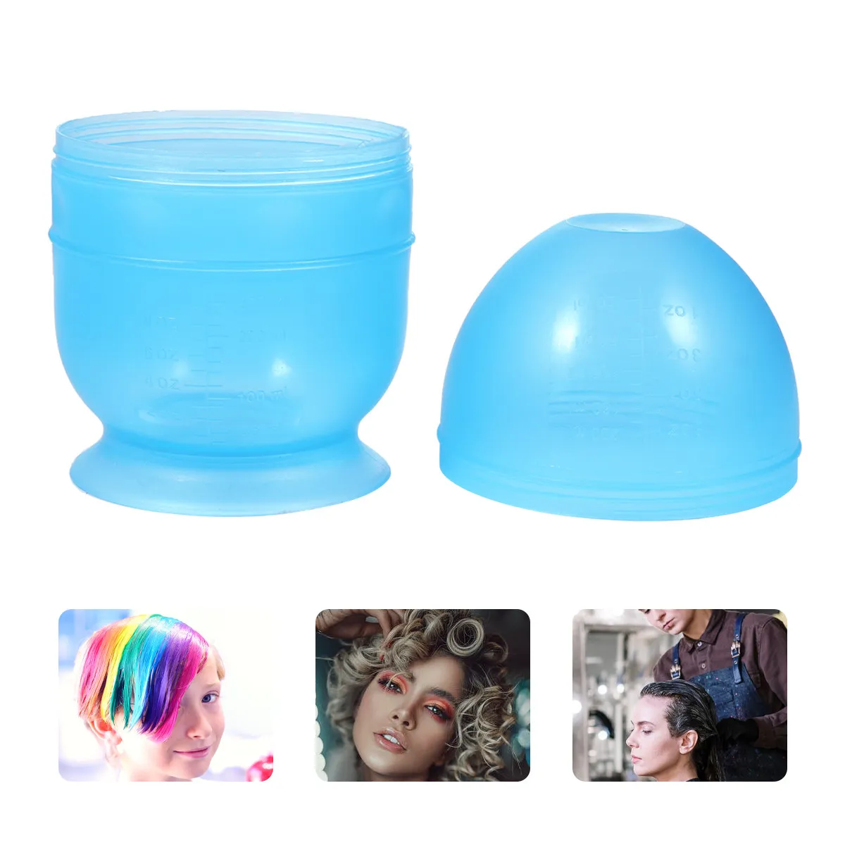 

Профессиональная пластиковая чаша для смешивания краски для волос со шкалой, идеальный инструмент для самостоятельного окрашивания волос дома и в салоне, чаша для смешивания краски с функцией встряхивания