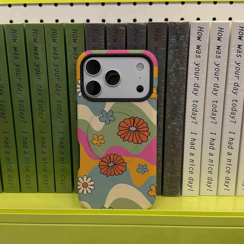 Retro Daisy Wave iPhone 18 Mus - Apple Iphone 15 Pro Max recensie en prijs