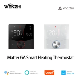 Matter Warm Floor Room Heating Thermostat Temperature Controller Water/Electric/Gas Boiler Tuya Smart Life Alexa Home Homekit