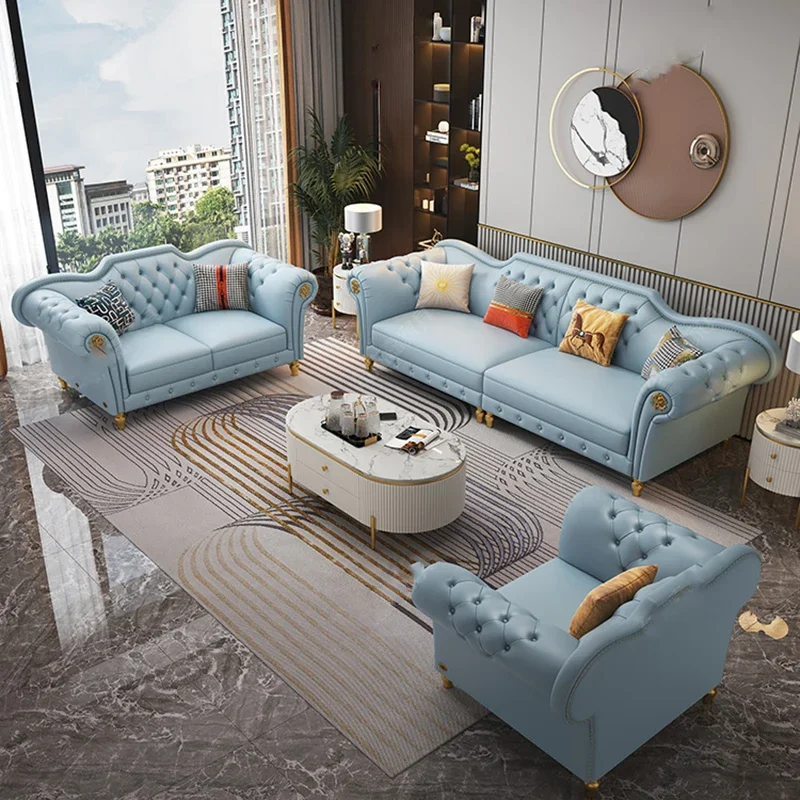 디자이너 대형 앉아 소파 현대 단순 긴장 스트레치 더블 소파 라운지 유럽 Muebles Para Salas Modernos 홈 가구