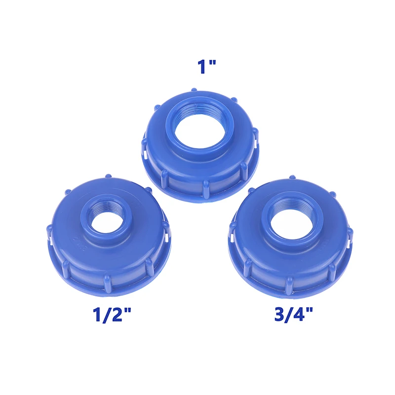 Adaptador de repuesto para válvula de tanque IBC, conector de manguera de jardín, rosca S60X6 a 1/2, 3/4 y 1 pulgada, 1 unidad