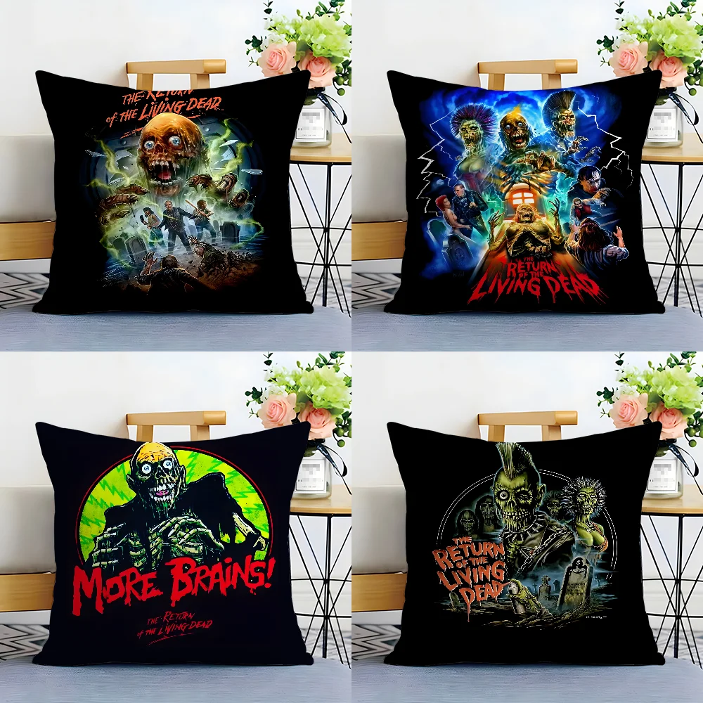 R-Return of the Living Dead Pillow Case Plush Fabric Soft  Pillowcase Double Sided Print Cushion Cover Household Gifts