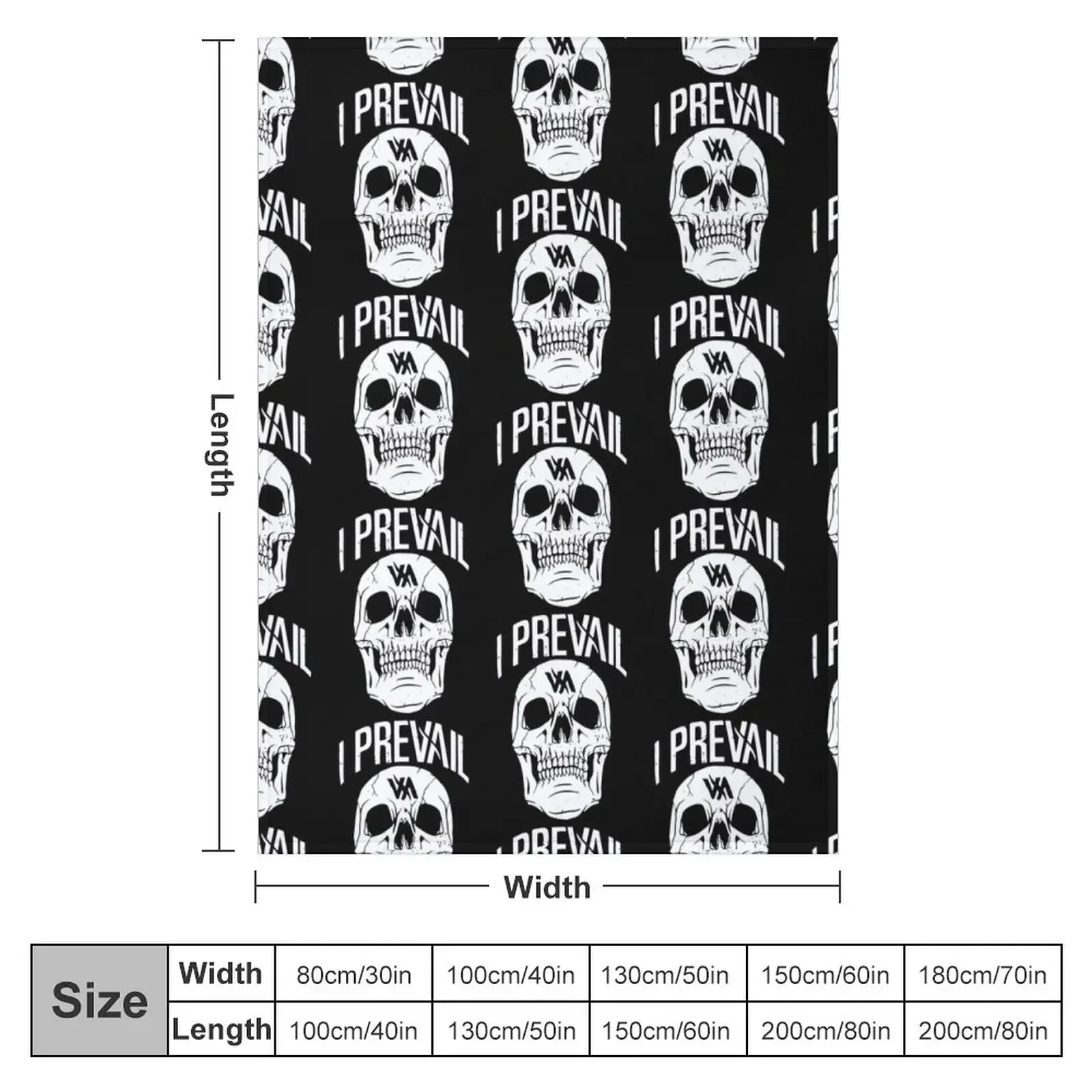 I PREVAIL Throw Blanket Large Travel Blankets