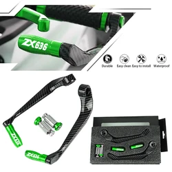 Universal For KAWASAKI ZX636 ZX636R Ninja ZX 636 ABS Handlebar Grips Guard Brake Clutch Lever Protector 2005-2023 2022 2021 2020