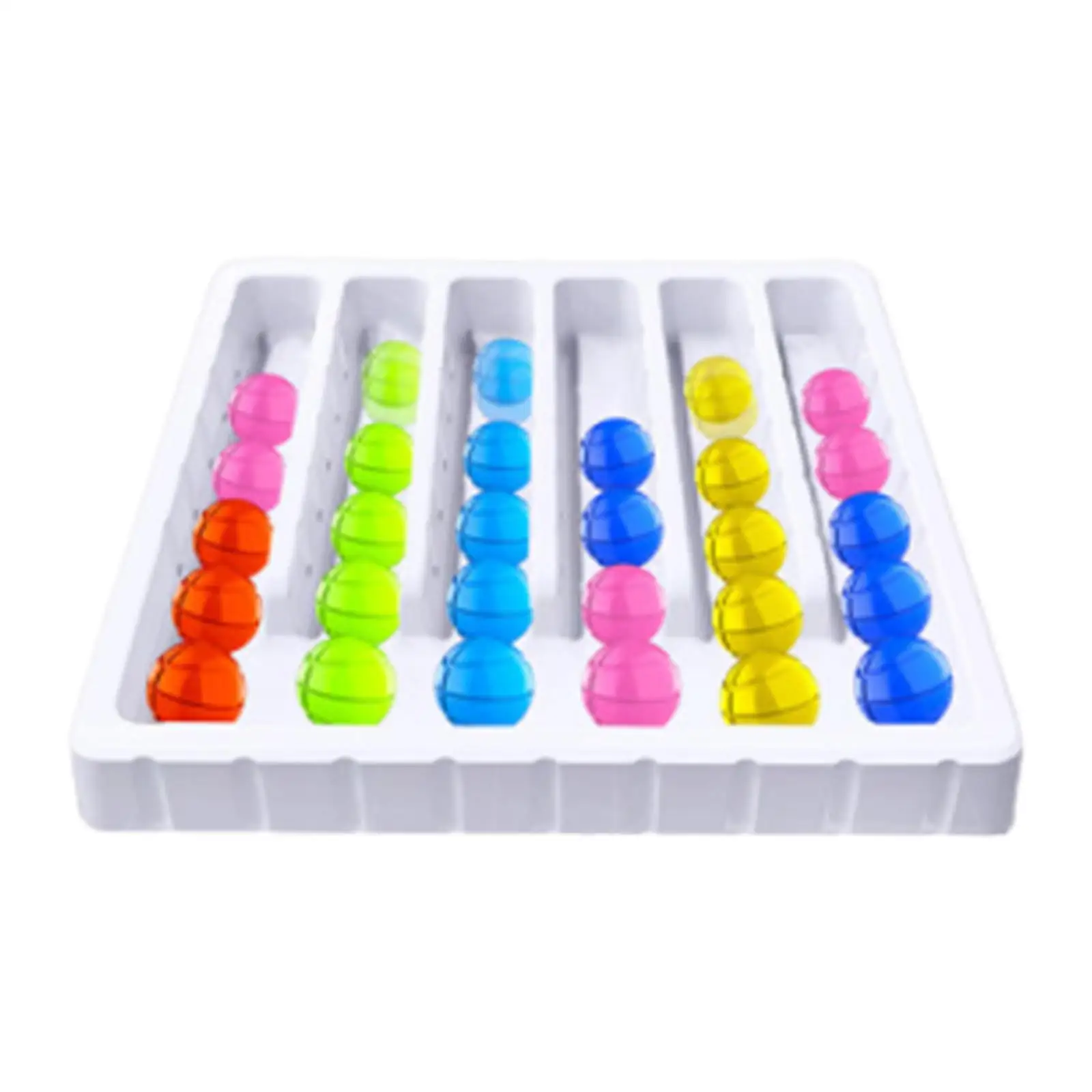 Color Sorting Toys Color Matching Portable Hand Eye Coordination Color Ball Return Game Sensory Toys for Boys Girls Toddlers